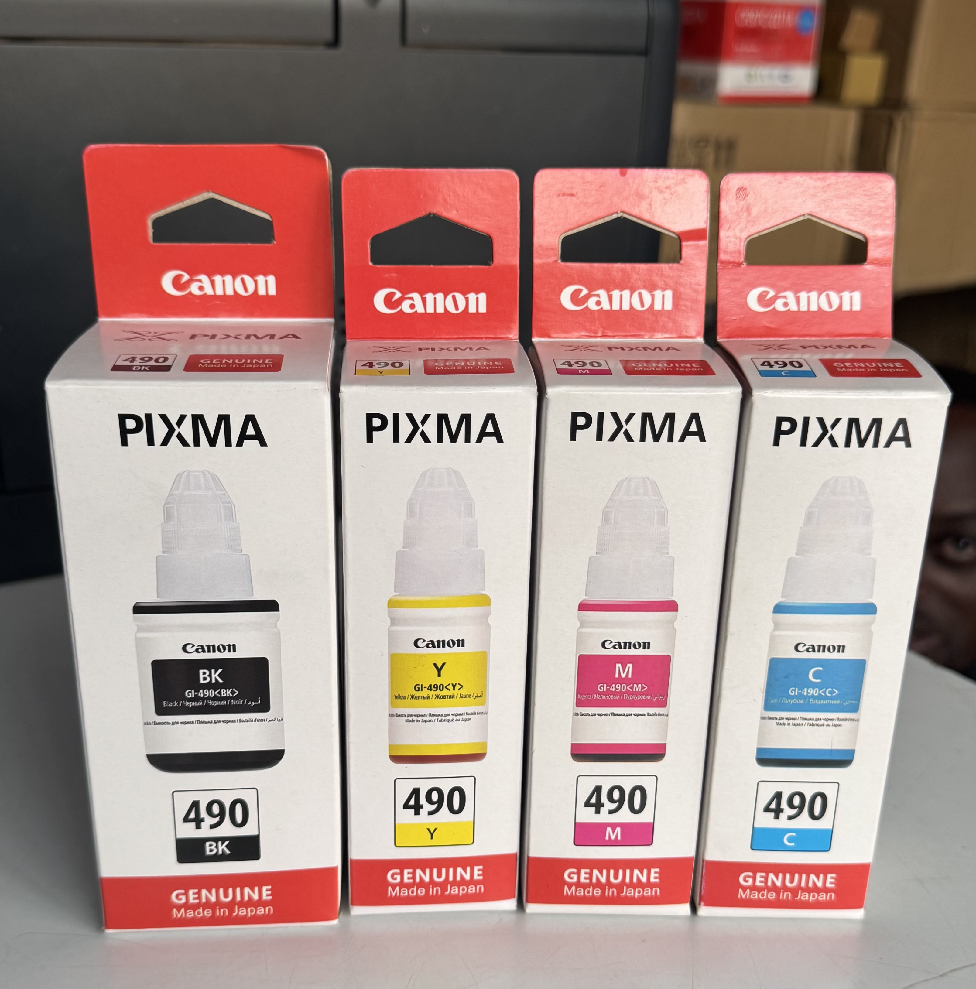 Boxed Canon GI-490 Inks