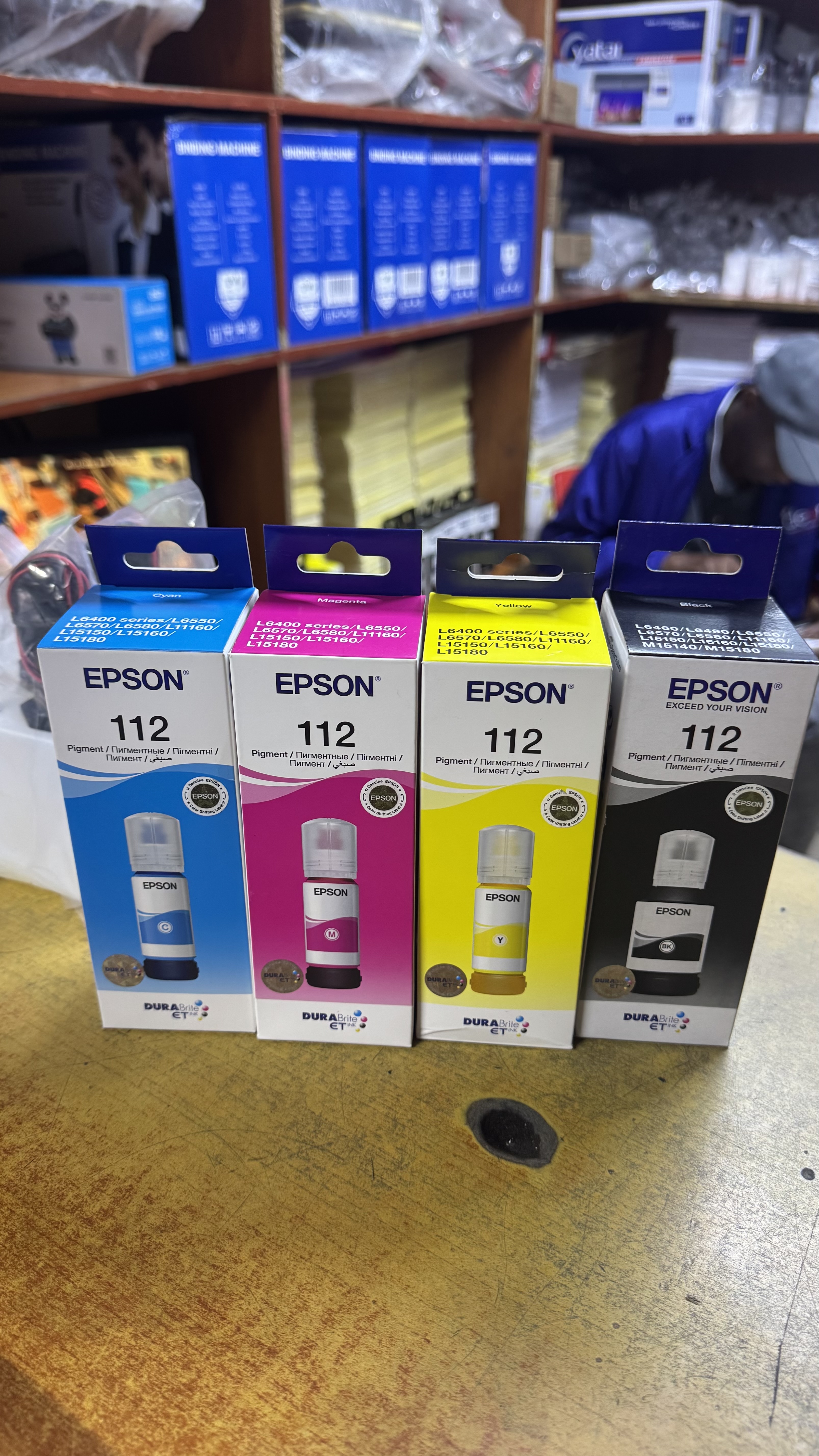 Boxed Epson 112 Genuine inks