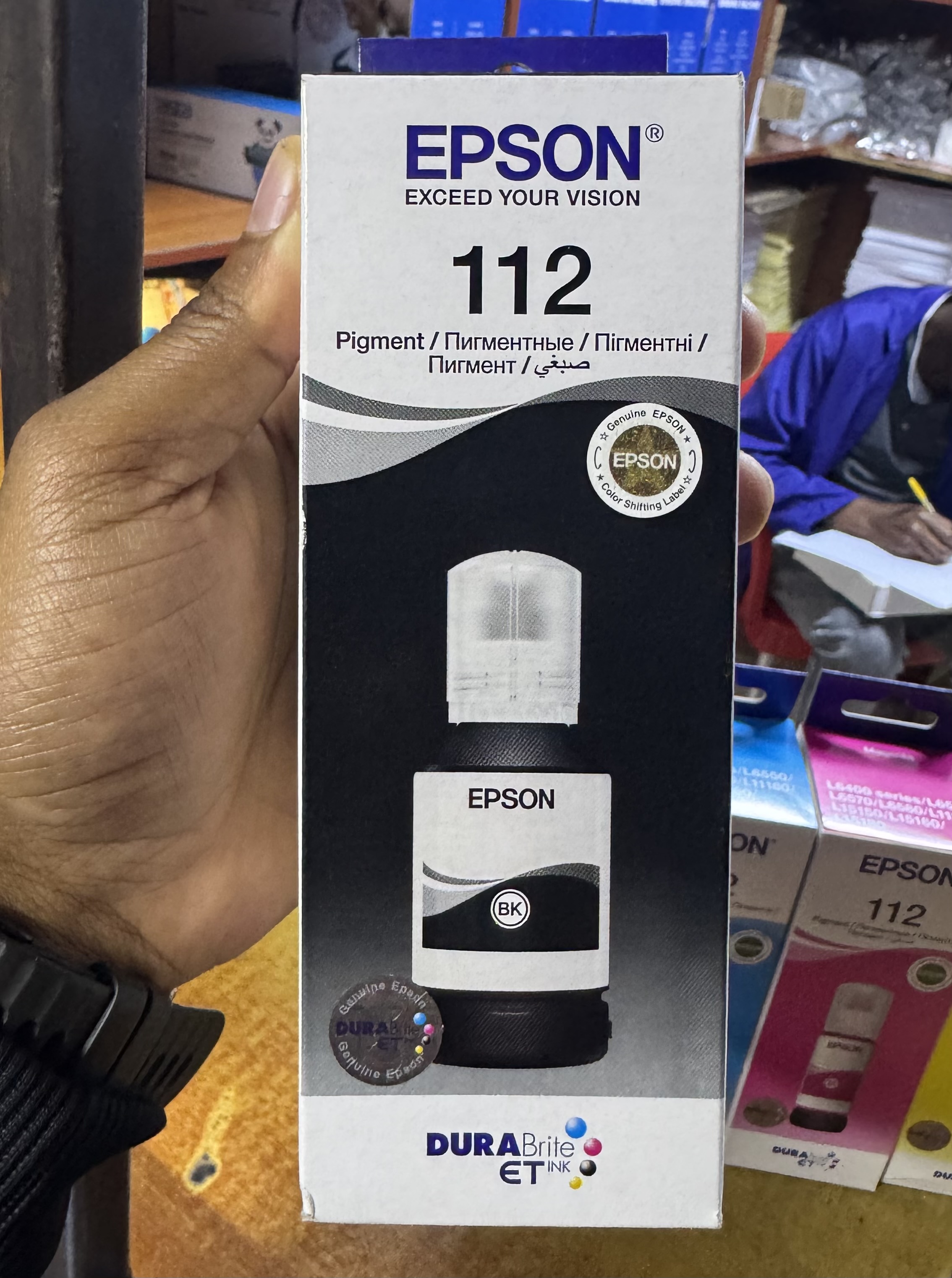 Boxed Epson 112 Genuine inks