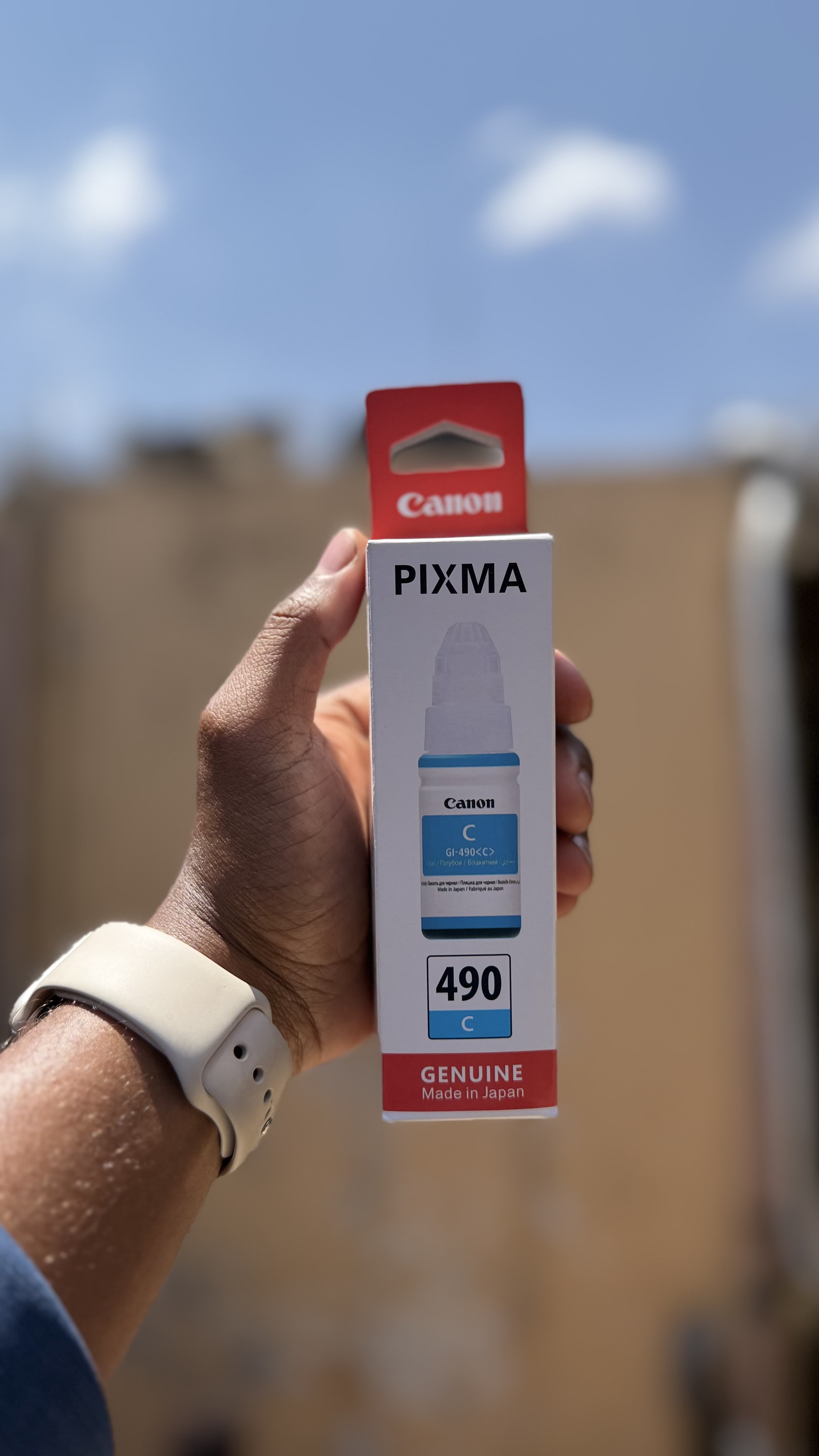 Canon Gi-490 Cyan Genuine Ink