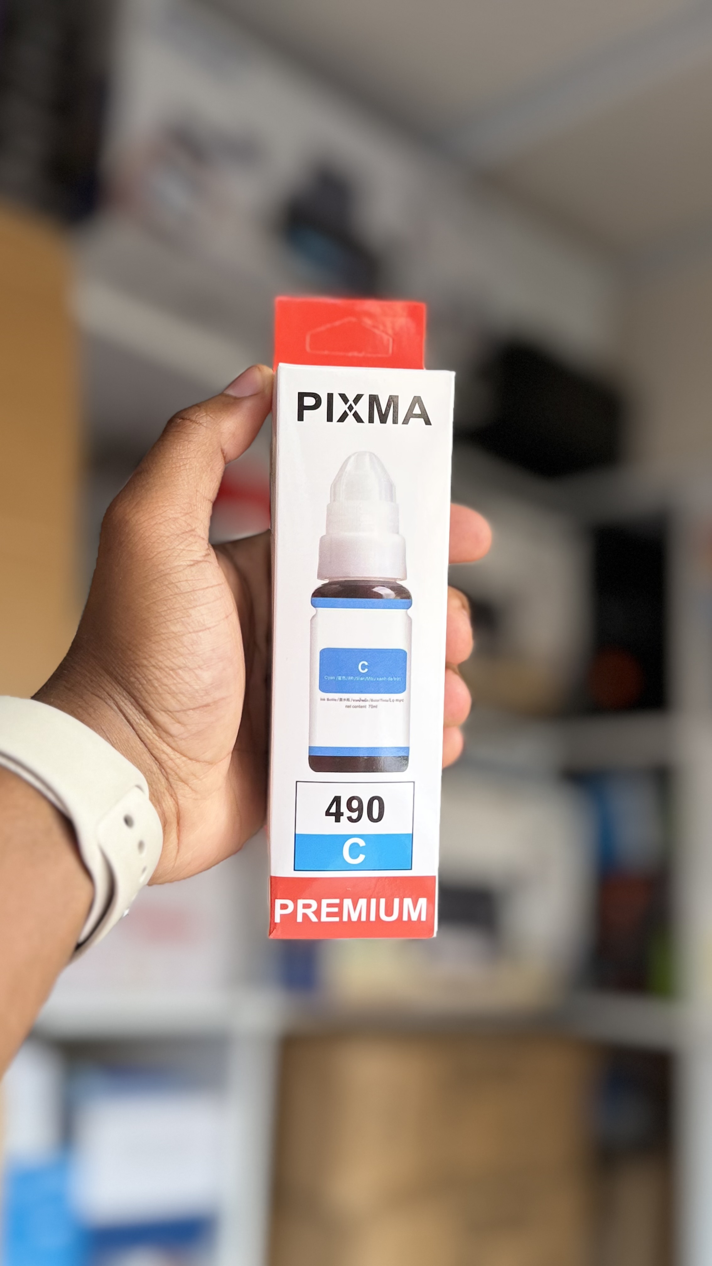 Cyan Generic or third-party compatible printer ink for Canon PIXMA