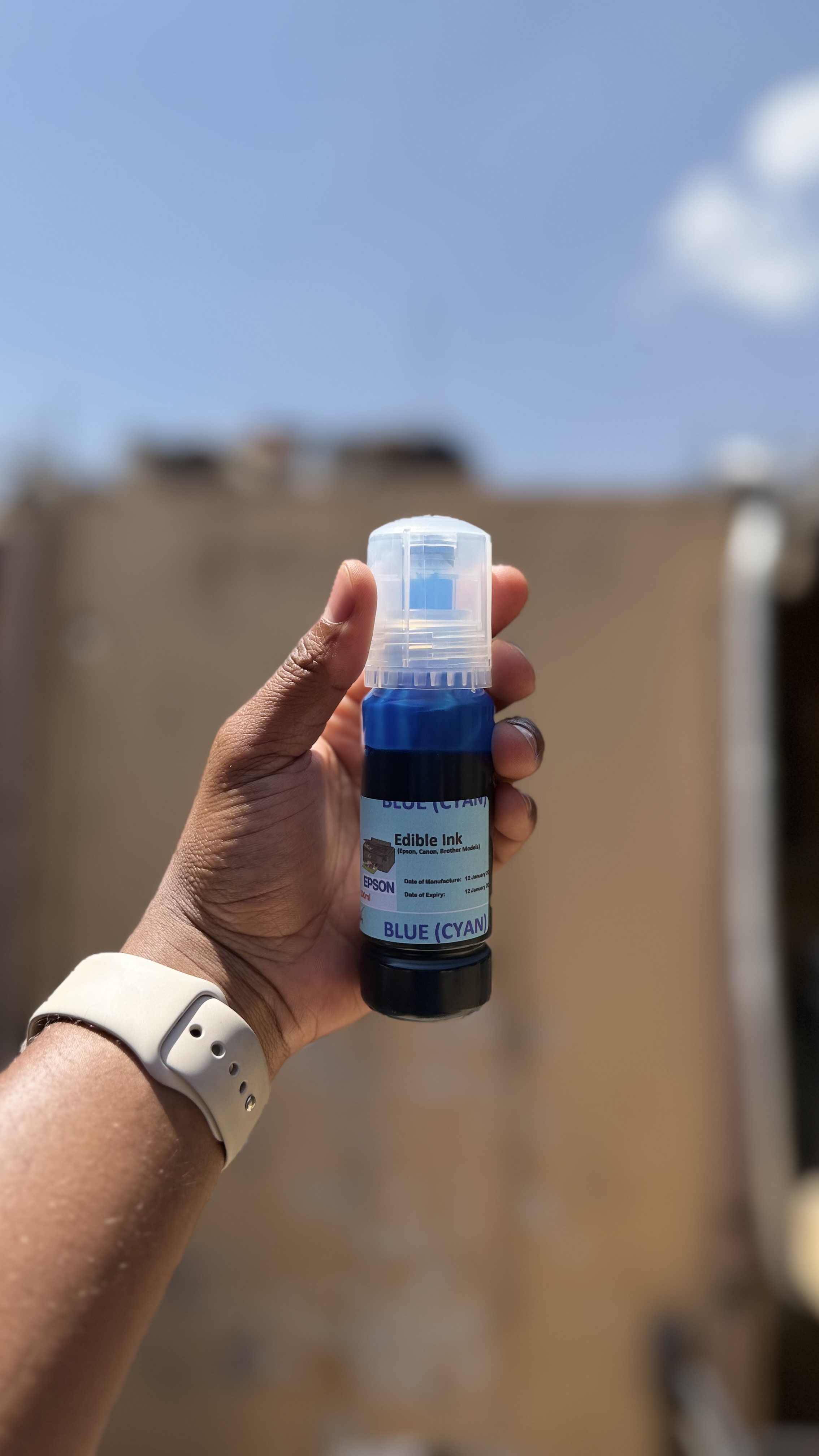 Edible Cyan ink