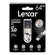 Lexar FingerPrint F35 64GB USB 3.0 Flash Drive