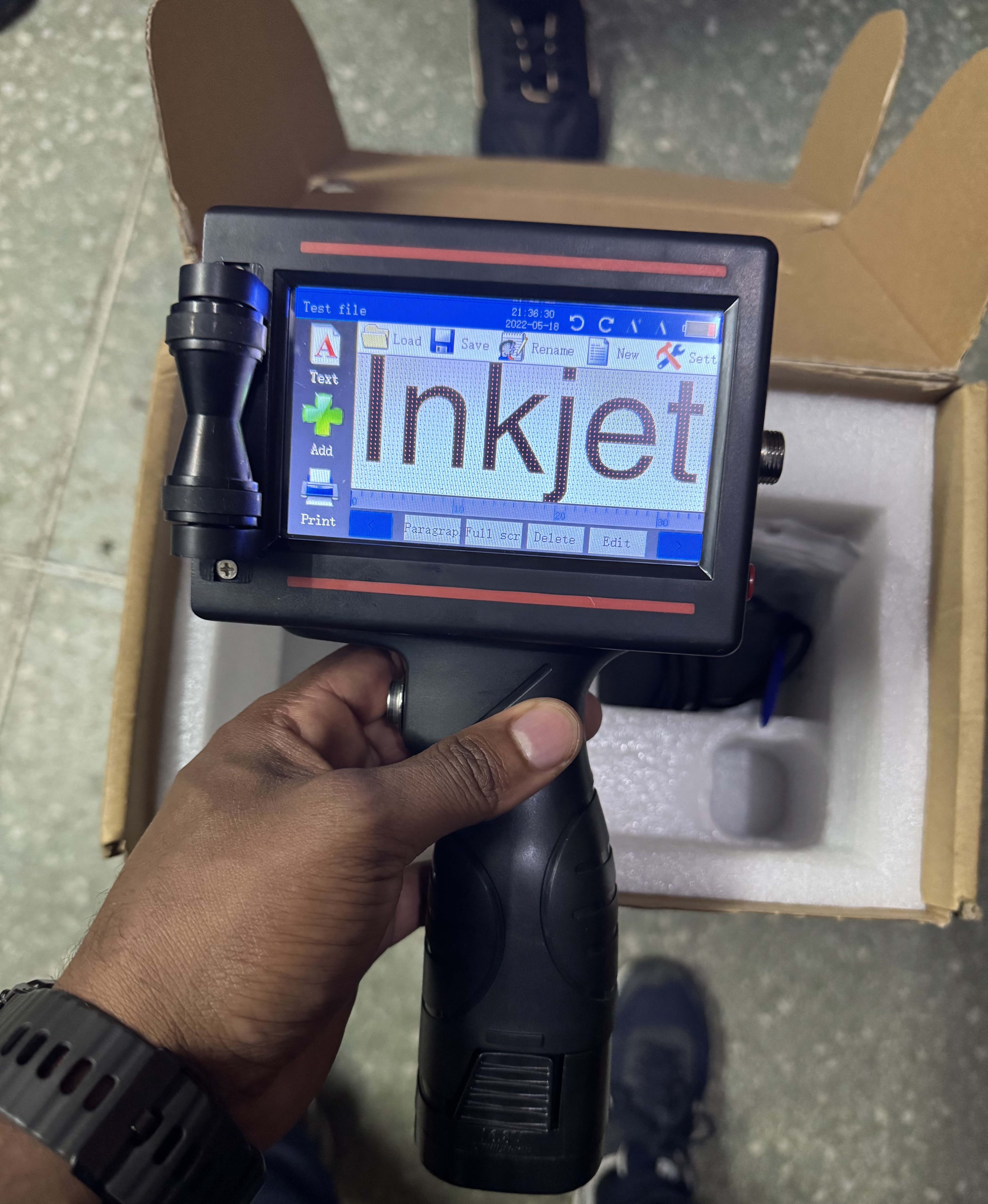 Multi-functional intelligent handheld inkjet printers