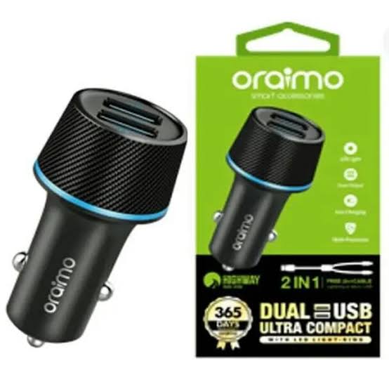 Oraimo OCC-21D 2 IN 1 Car Charger