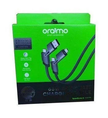 Oraimo SpeedLine 4 65W 4 in 1 Fast Charging Cable