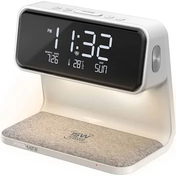Promate Lumix -15w Multi-Function LED Alarm Clock