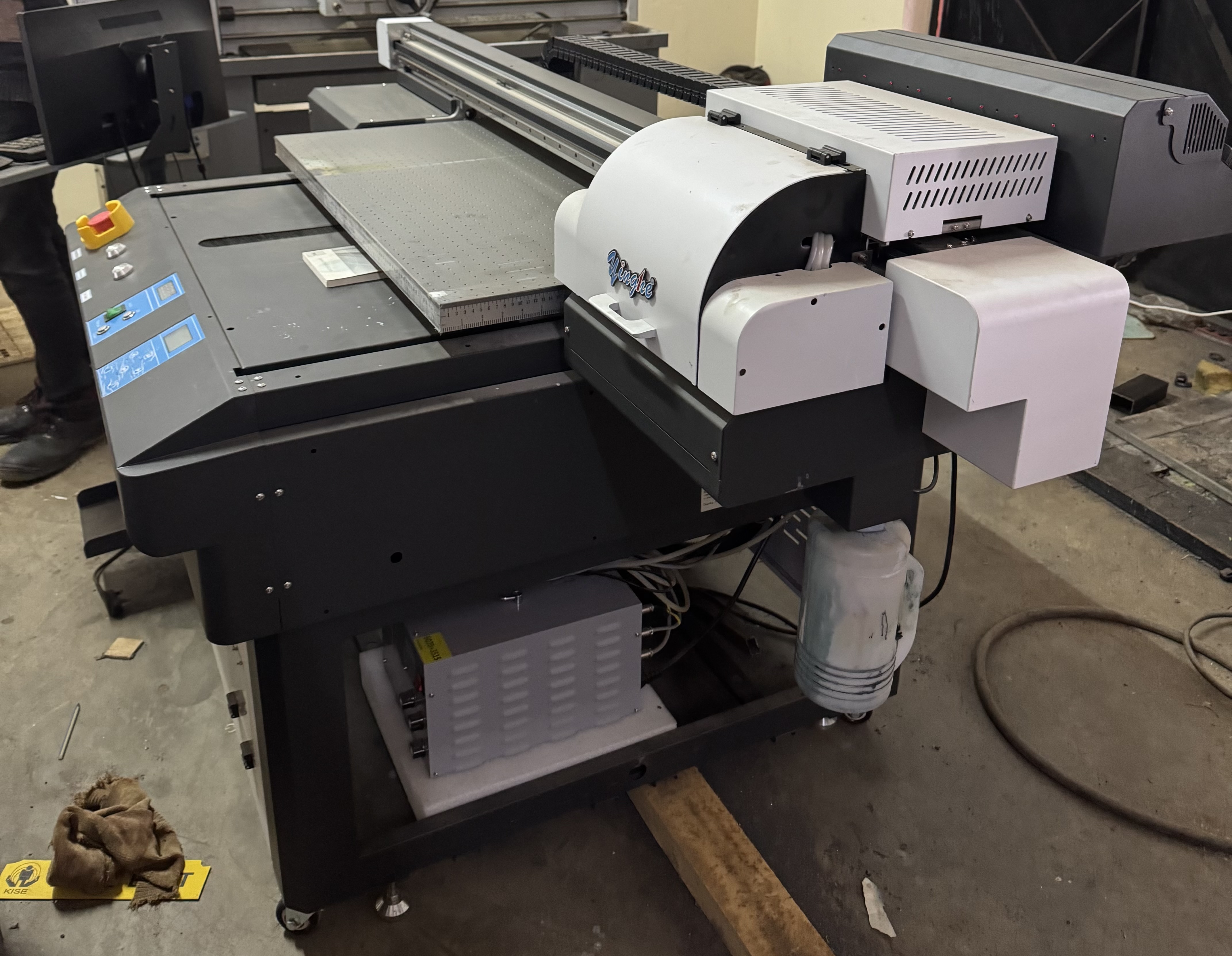 Slightly Used Yinghe 60cm by 90cm (A1 Size) Uv Flatbed Printer With 3pcs Tx800 Printer Heads Printer