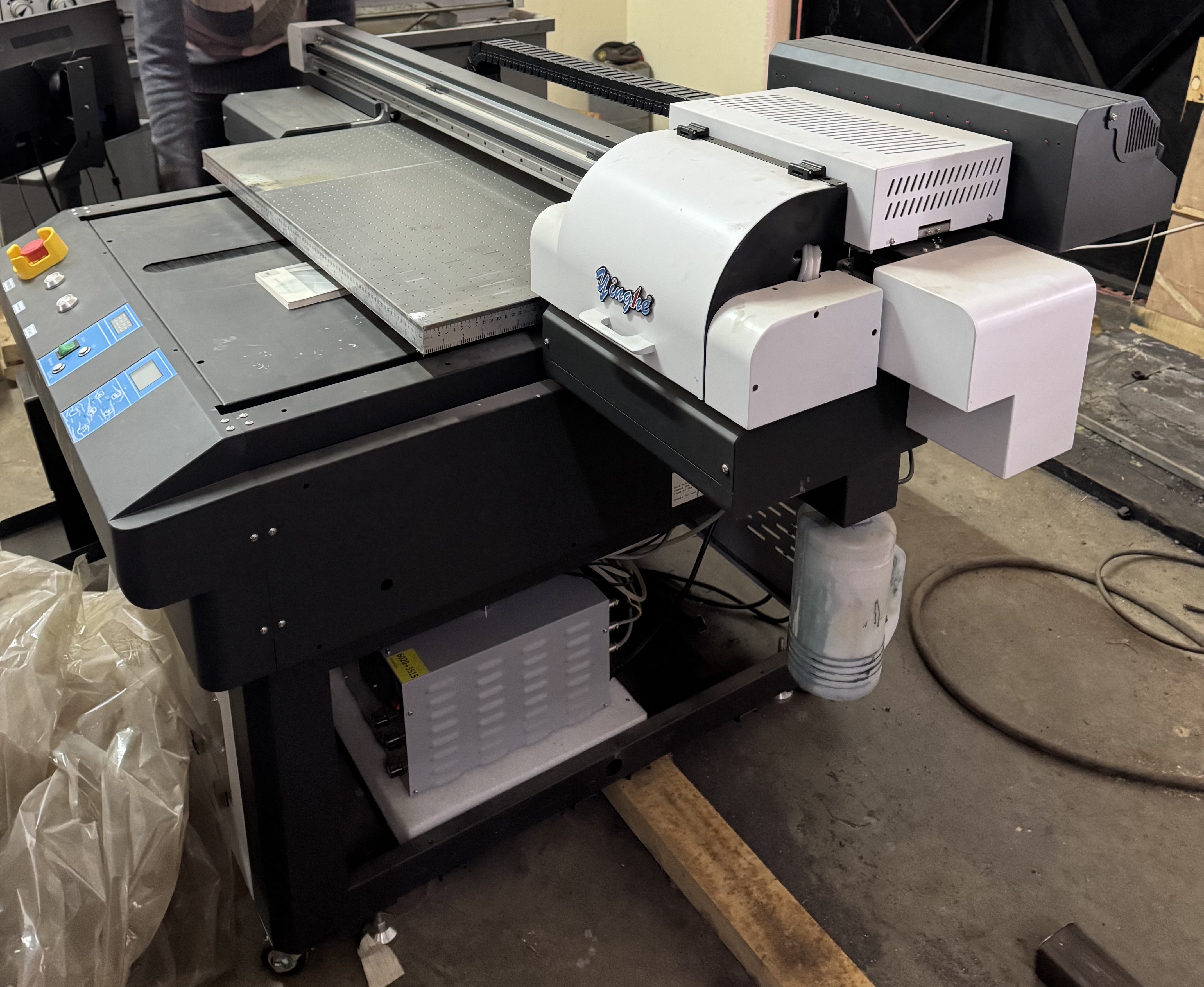 Slightly Used Yinghe 60cm by 90cm (A1 Size) Uv Flatbed Printer With 3pcs Tx800 Printer Heads Printer