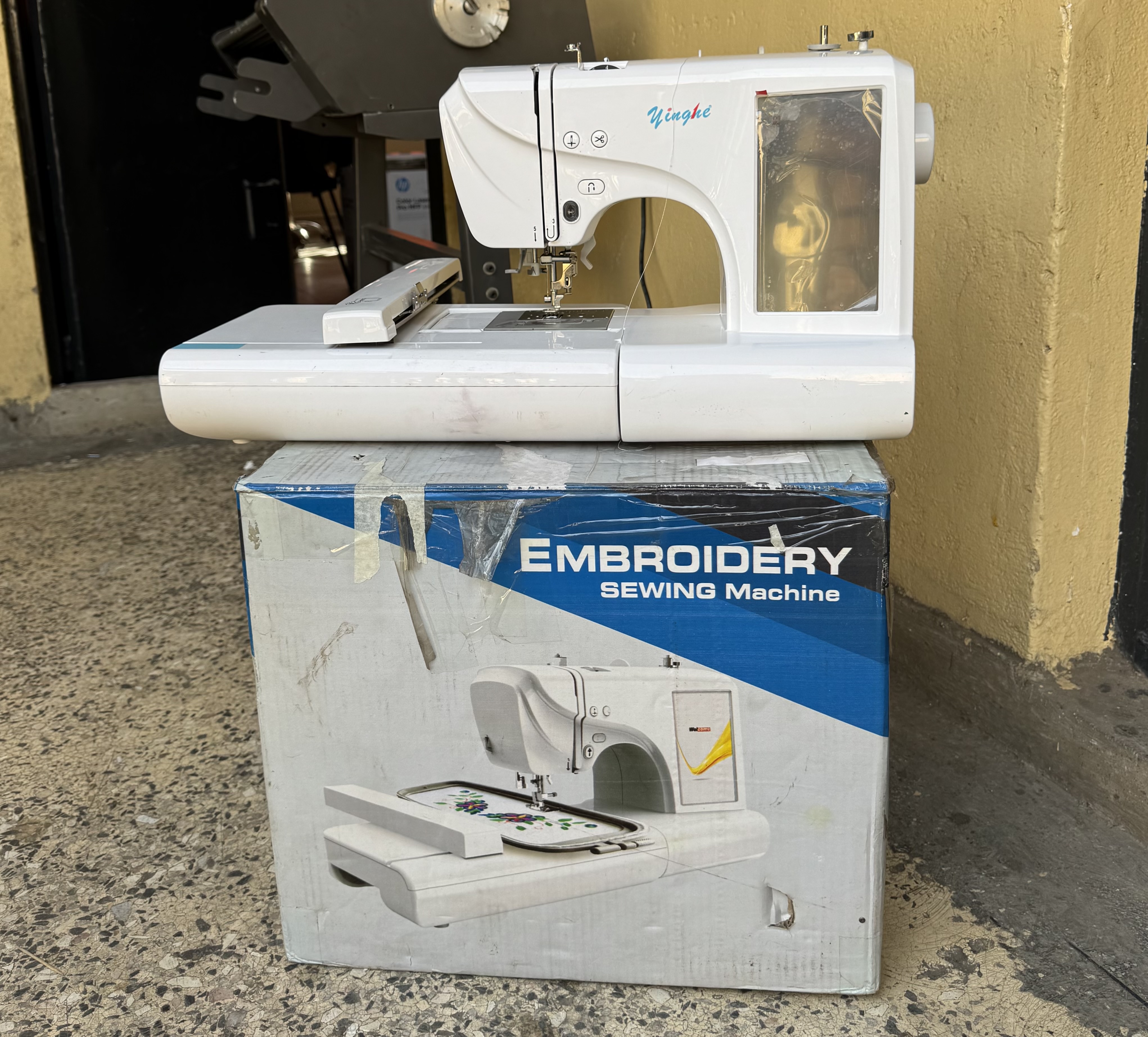 Slightly Used Yinghe ES5 1 Needle Desktop Embroidery Machine