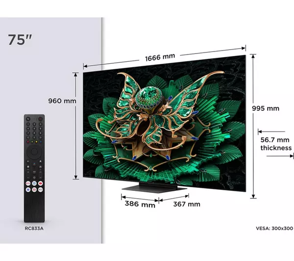 TCL 75 Inch C7K Premium QD-MiniLED TV