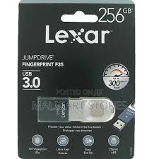 USB Lexar  FingerPrint  F35 256GB3.0 Flash Drive