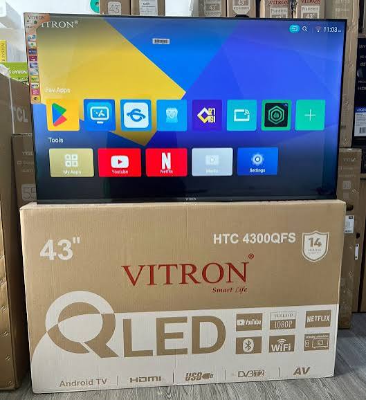 Vitron  43 Inch Qled  Frameless Smart TV