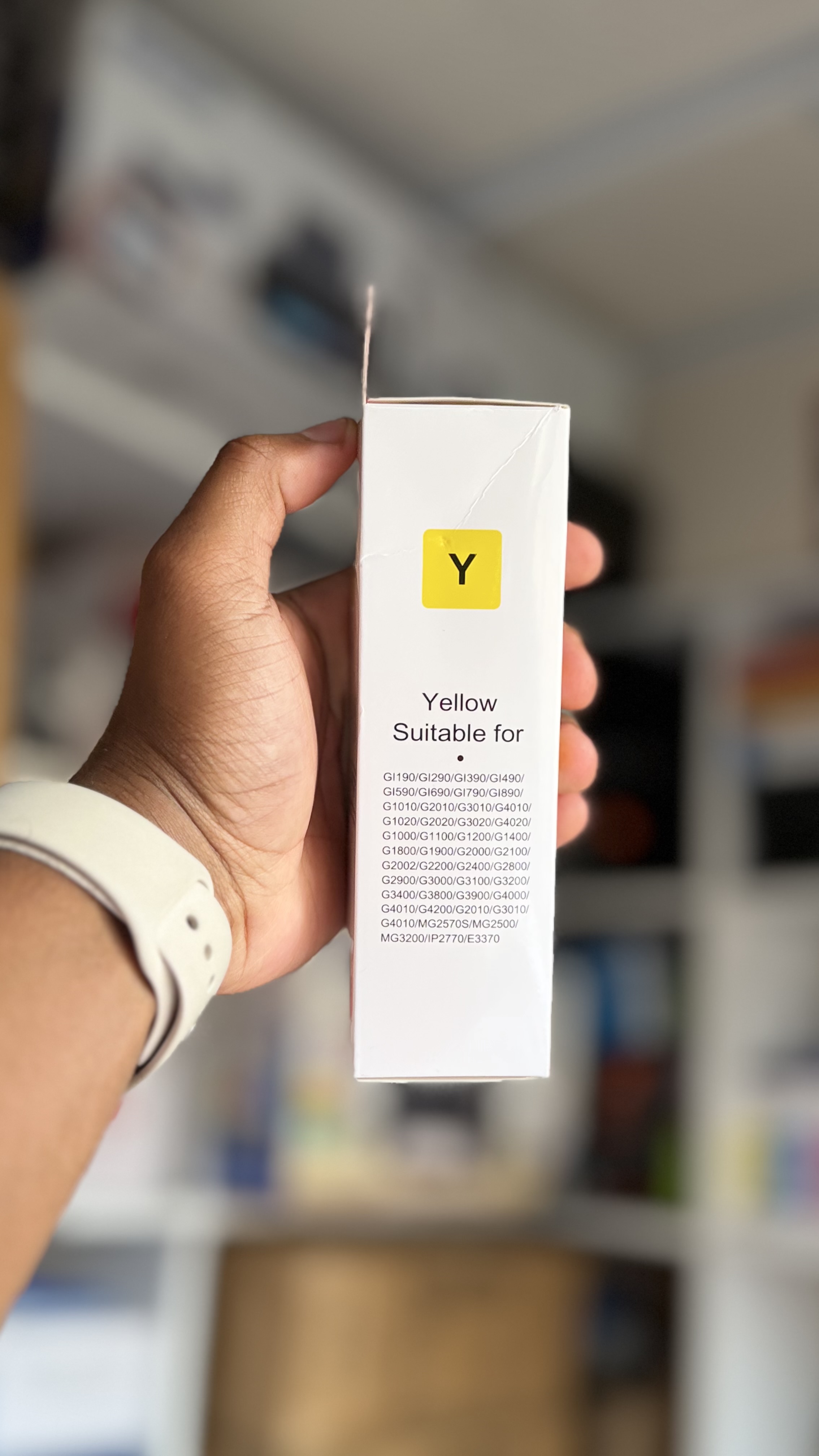 Yellow Generic or third-party compatible printer ink for Canon PIXMA