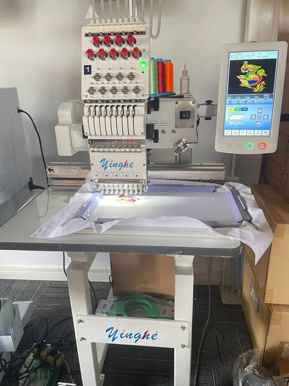 Yinghe 1 Head 9 Needles Embroidery Machine