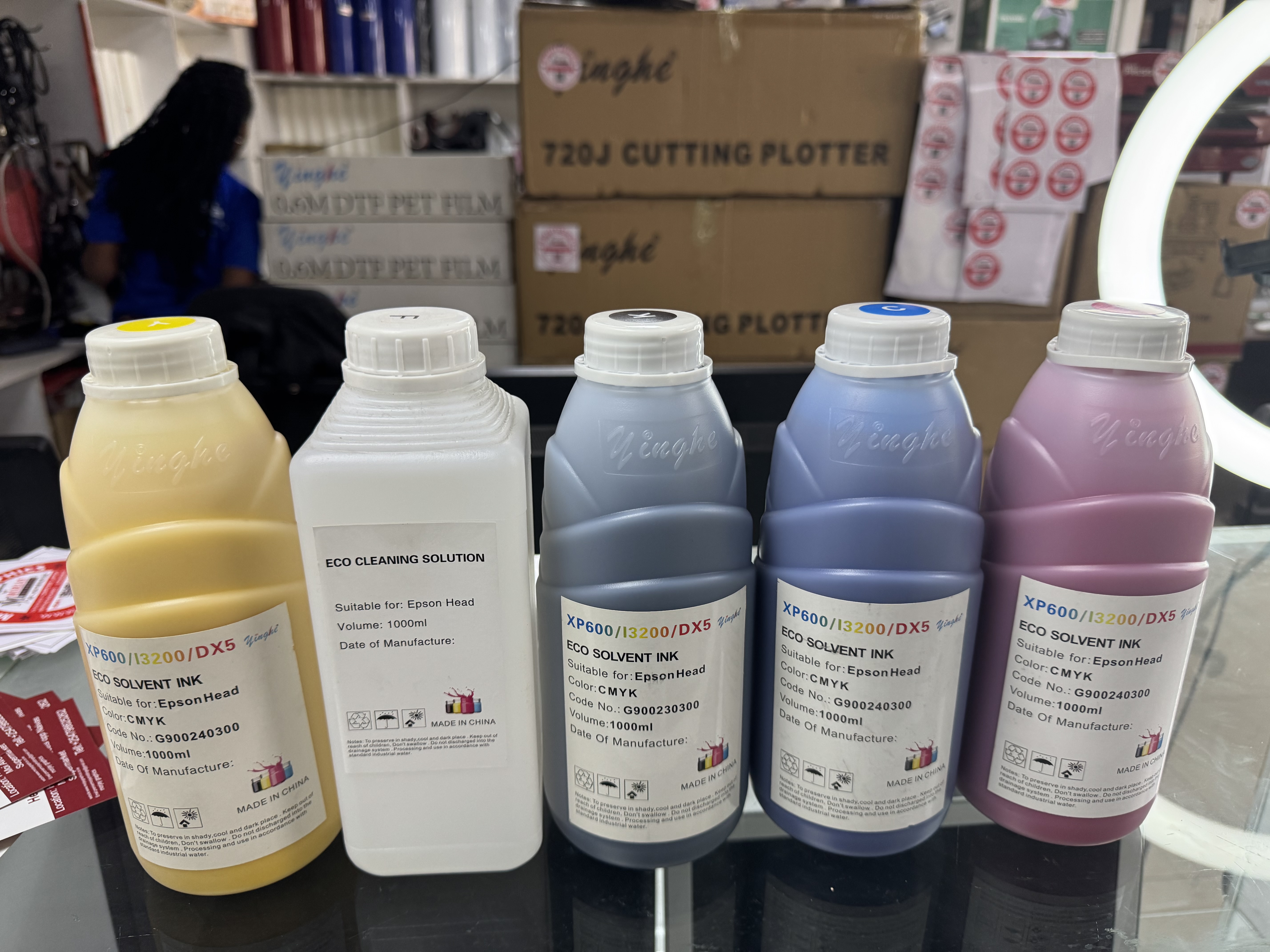 Yinghe 1 Litre Eco-Solvent Inks