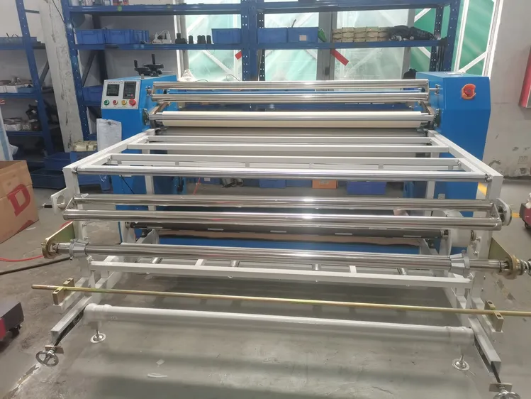 yinghe 1800mm material feeding width, 210mm roller diameter oil heat roller transfer machine