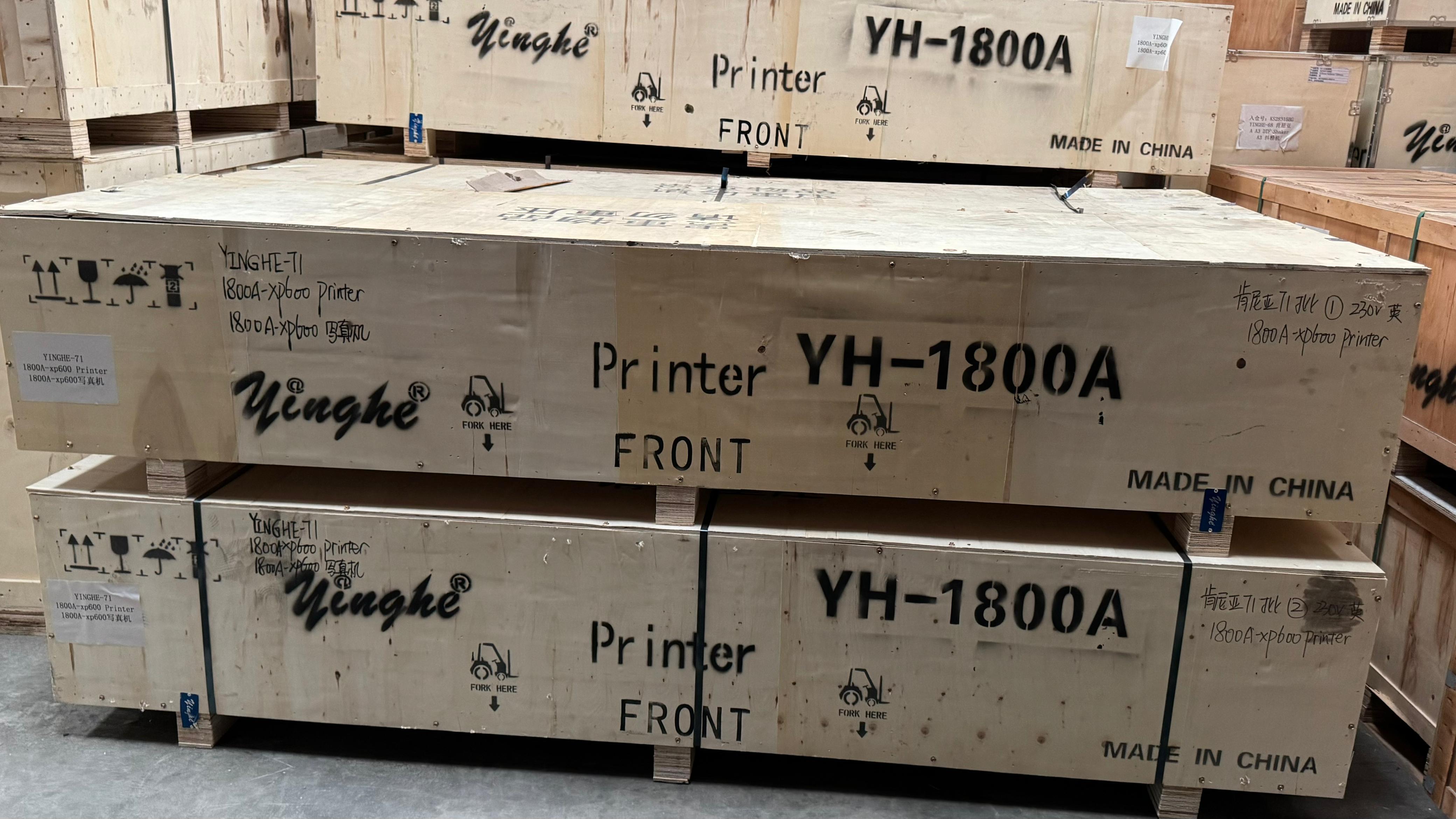 Yinghe 1.8m Eco-solvent Large Format printer with i3200 Printer Head