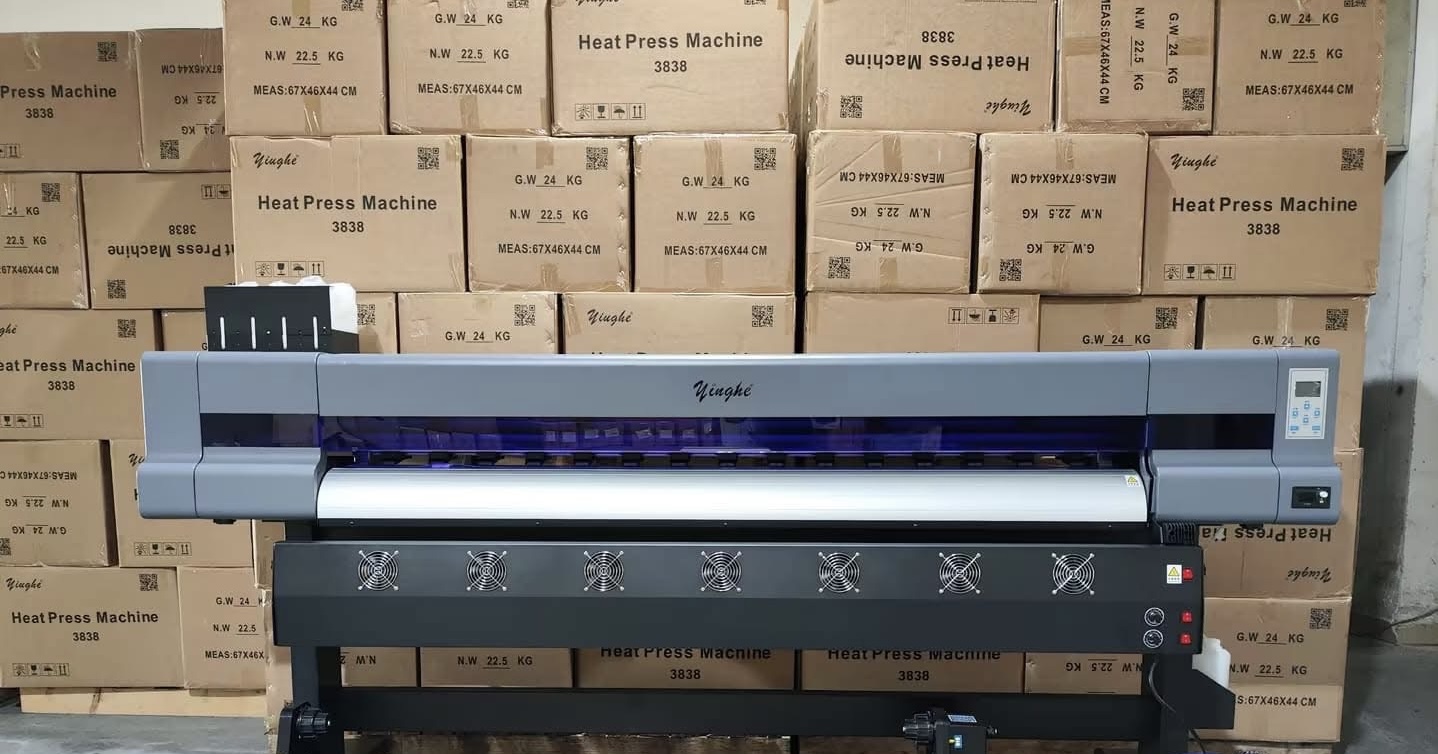 Yinghe 1.9m Eco-Solvent/Sublimation Large Format Printer Single Epson i3200