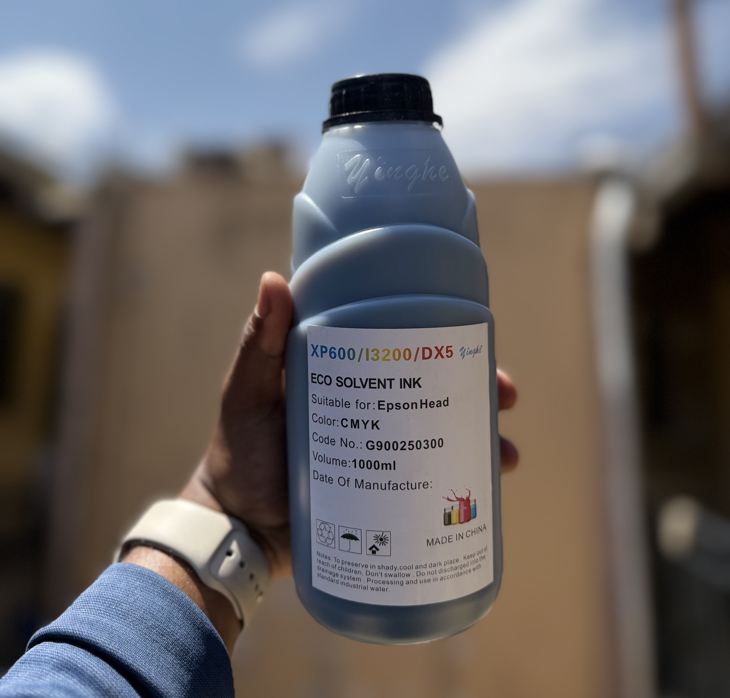 Yinghe 1Litre Black Eco-Solvent Inks