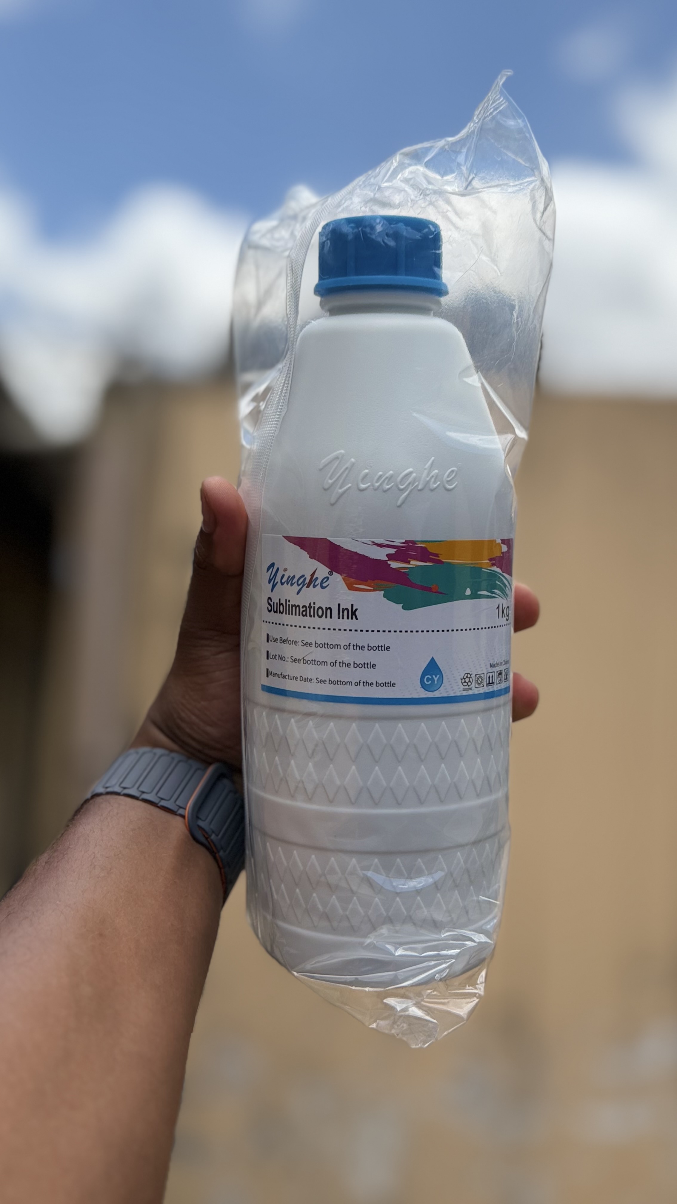 Yinghe 1Litre Cyan Sublimation ink