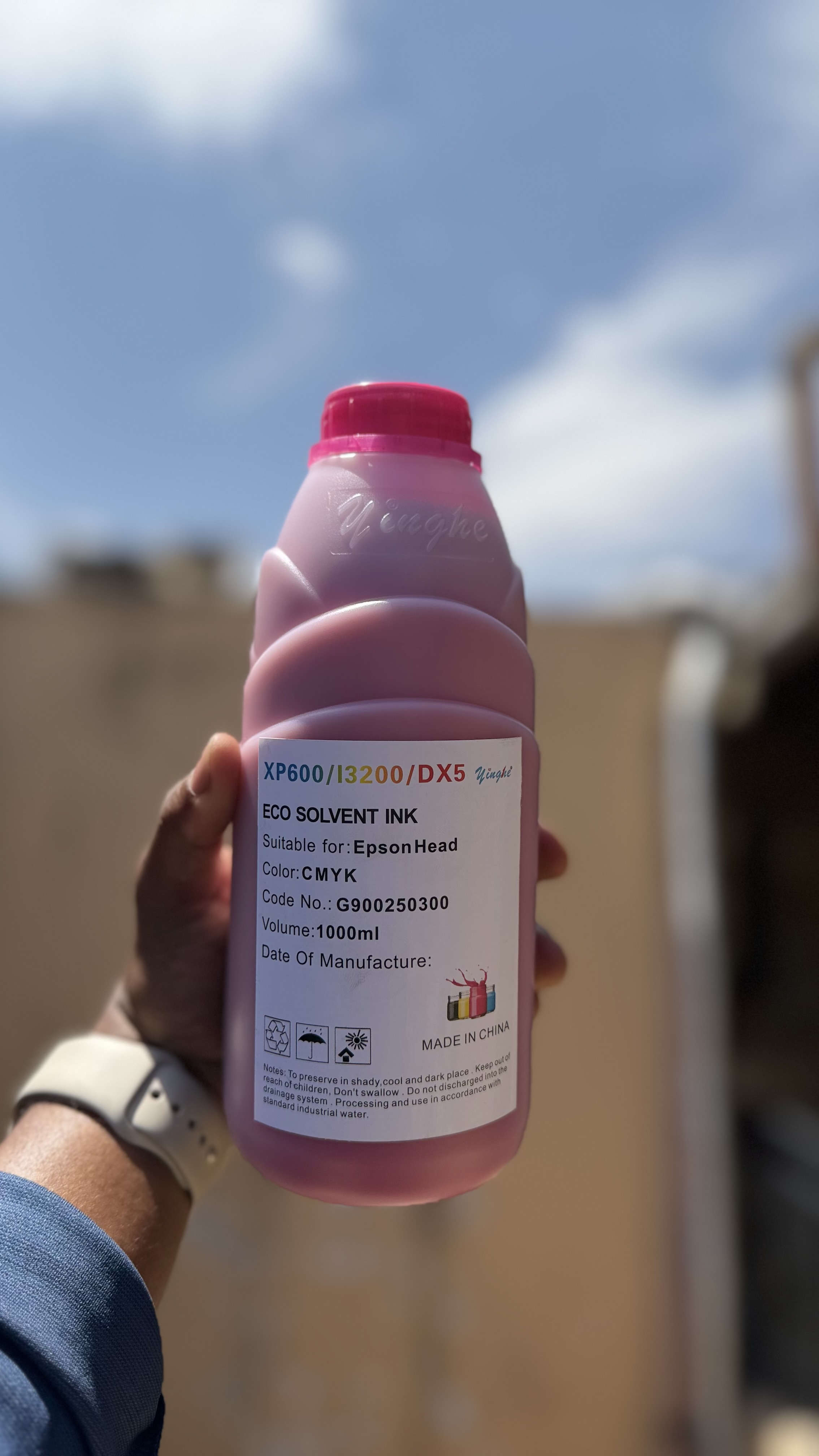Yinghe 1Litre Magenta Eco-Solvent Inks