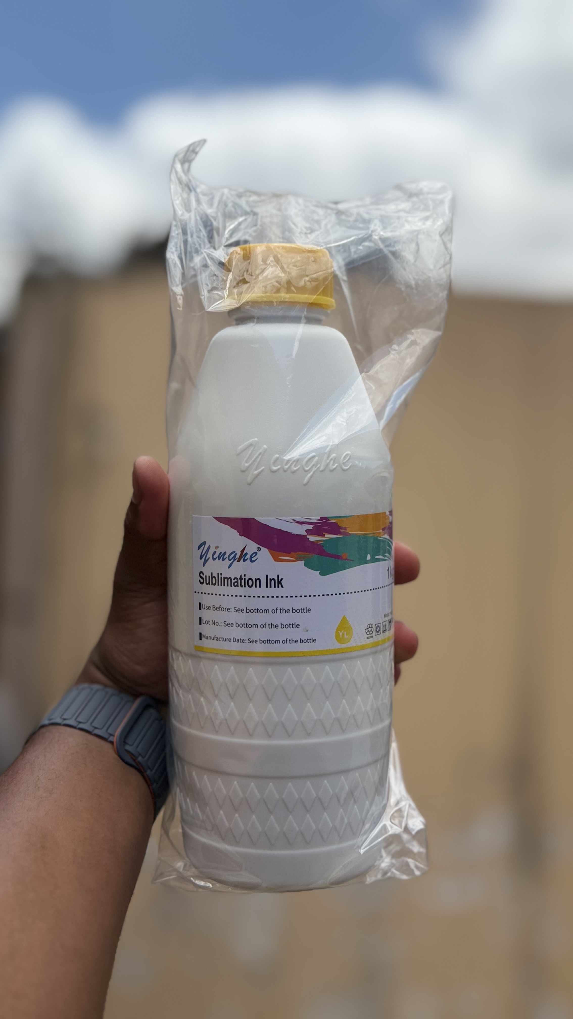 Yinghe 1Litre Yellow Sublimation ink