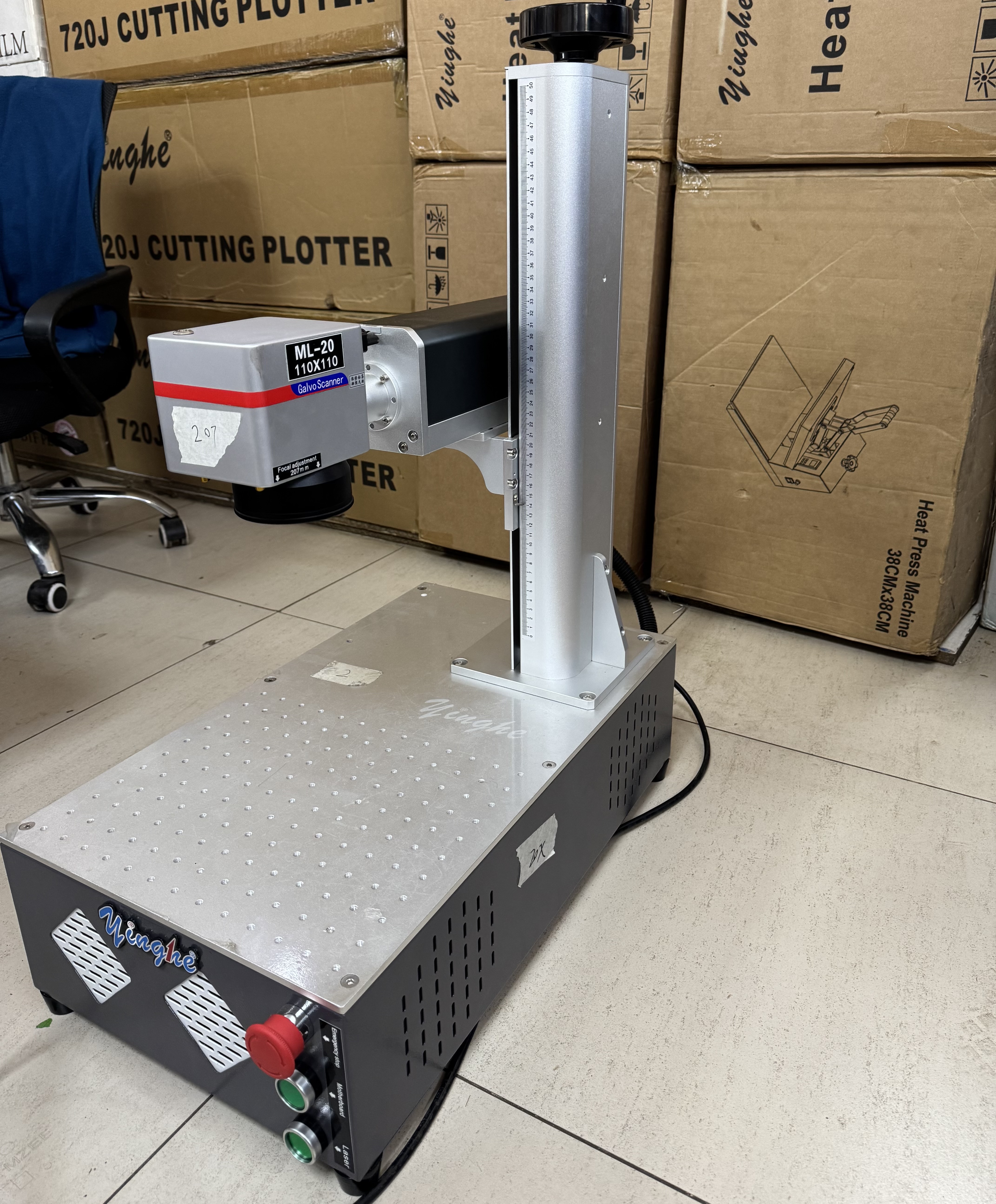 Yinghe 20 watts Desktop Fiber Laser Marking Machine