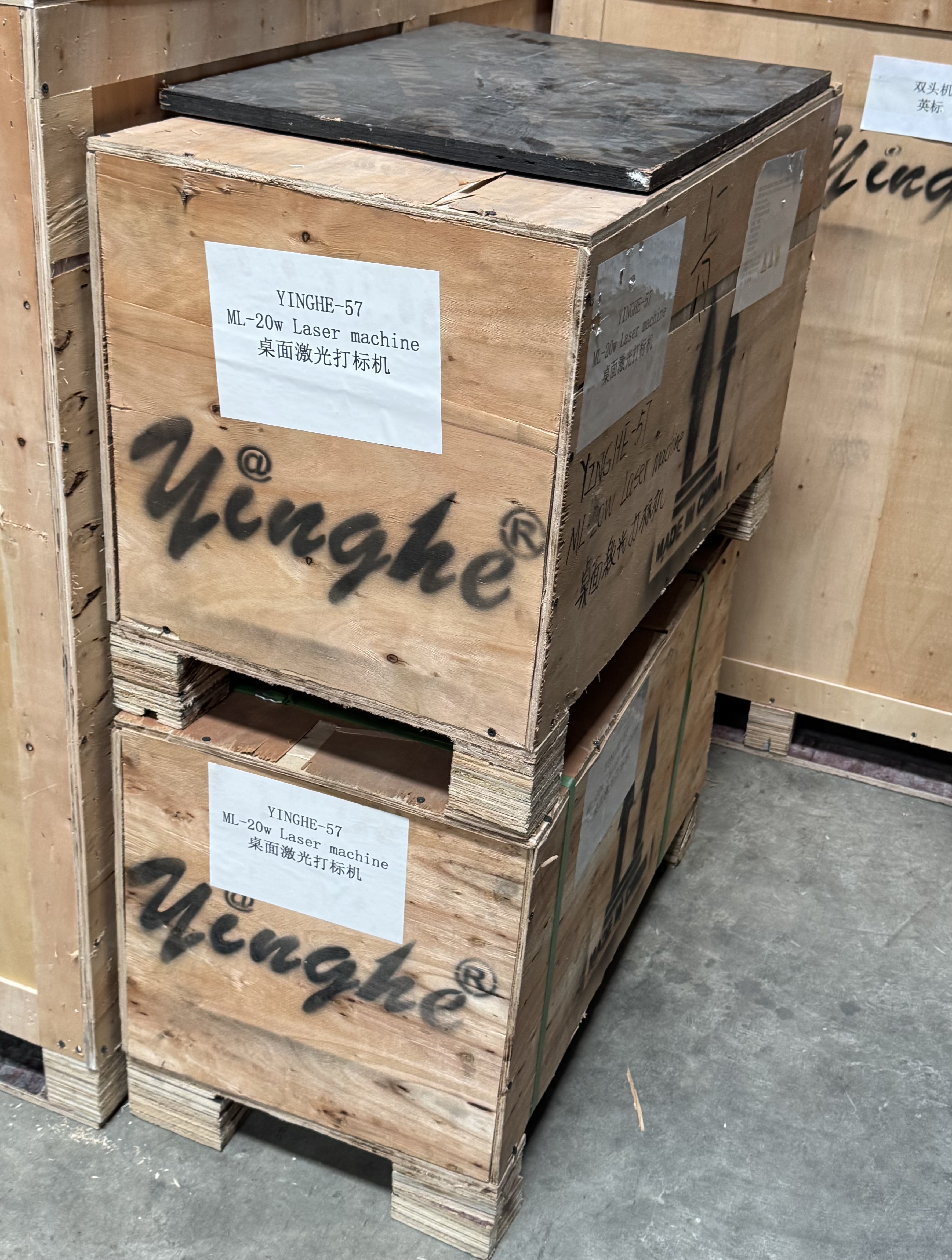 Yinghe 20 watts Desktop Fiber Laser Marking Machine