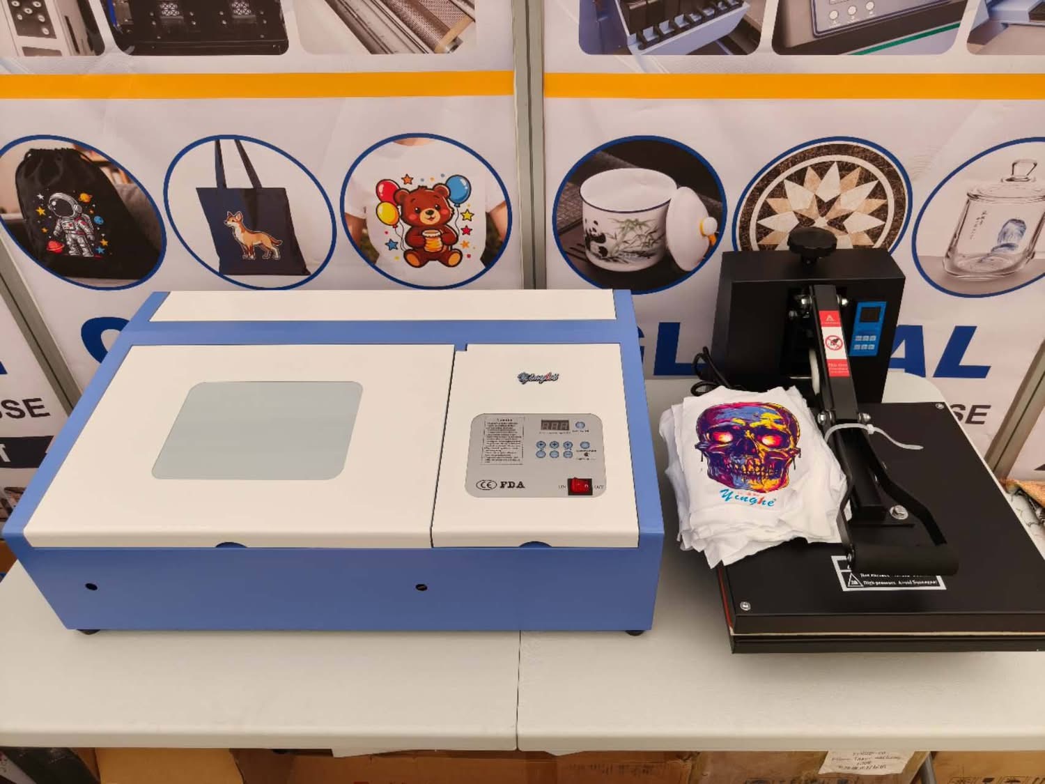 Yinghe 20cm by 30cm (3020) CO2 laser engraving machine