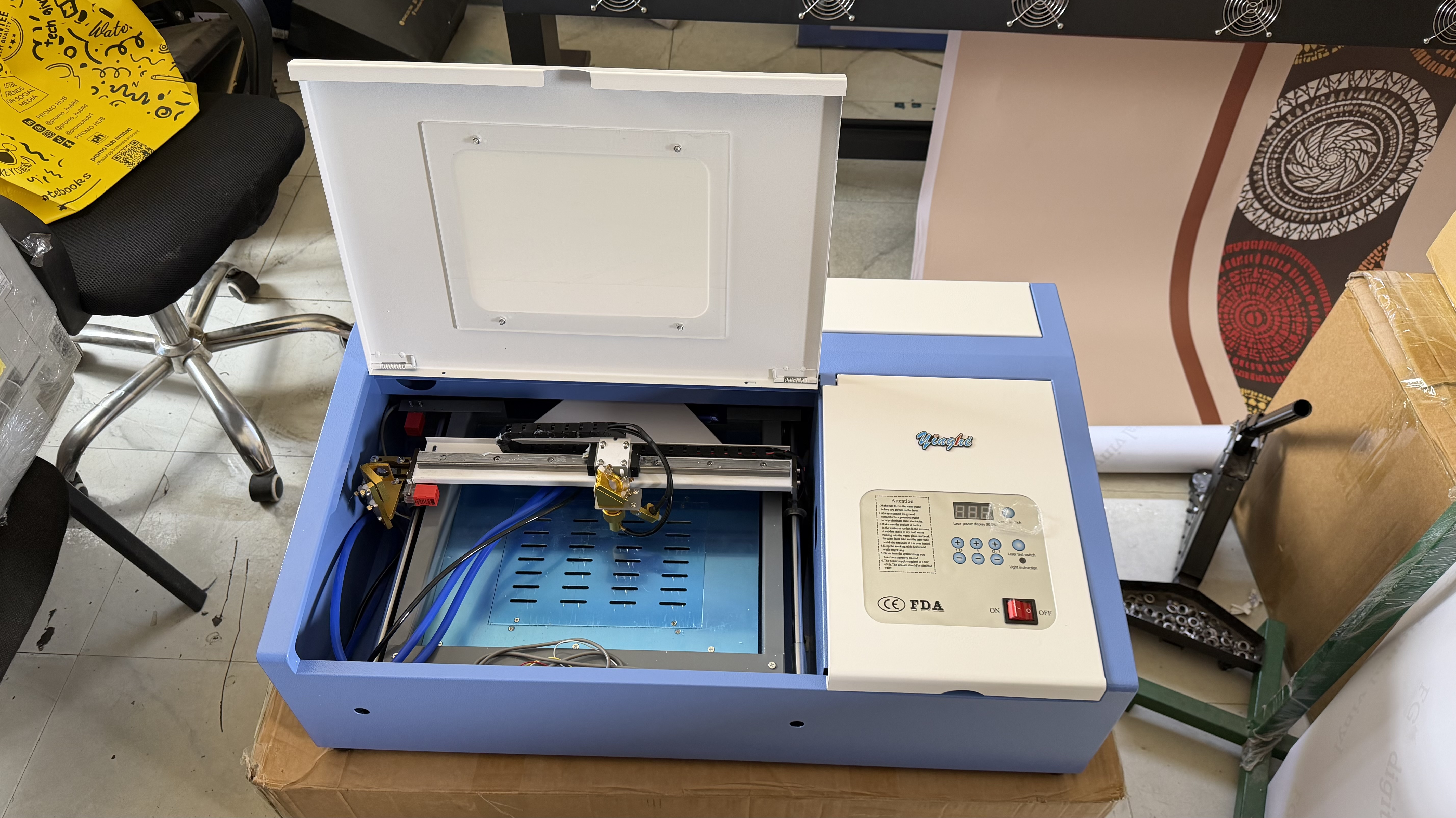 Yinghe 30cm by 20cm CO2 Laser Rubber Stamps making Machine