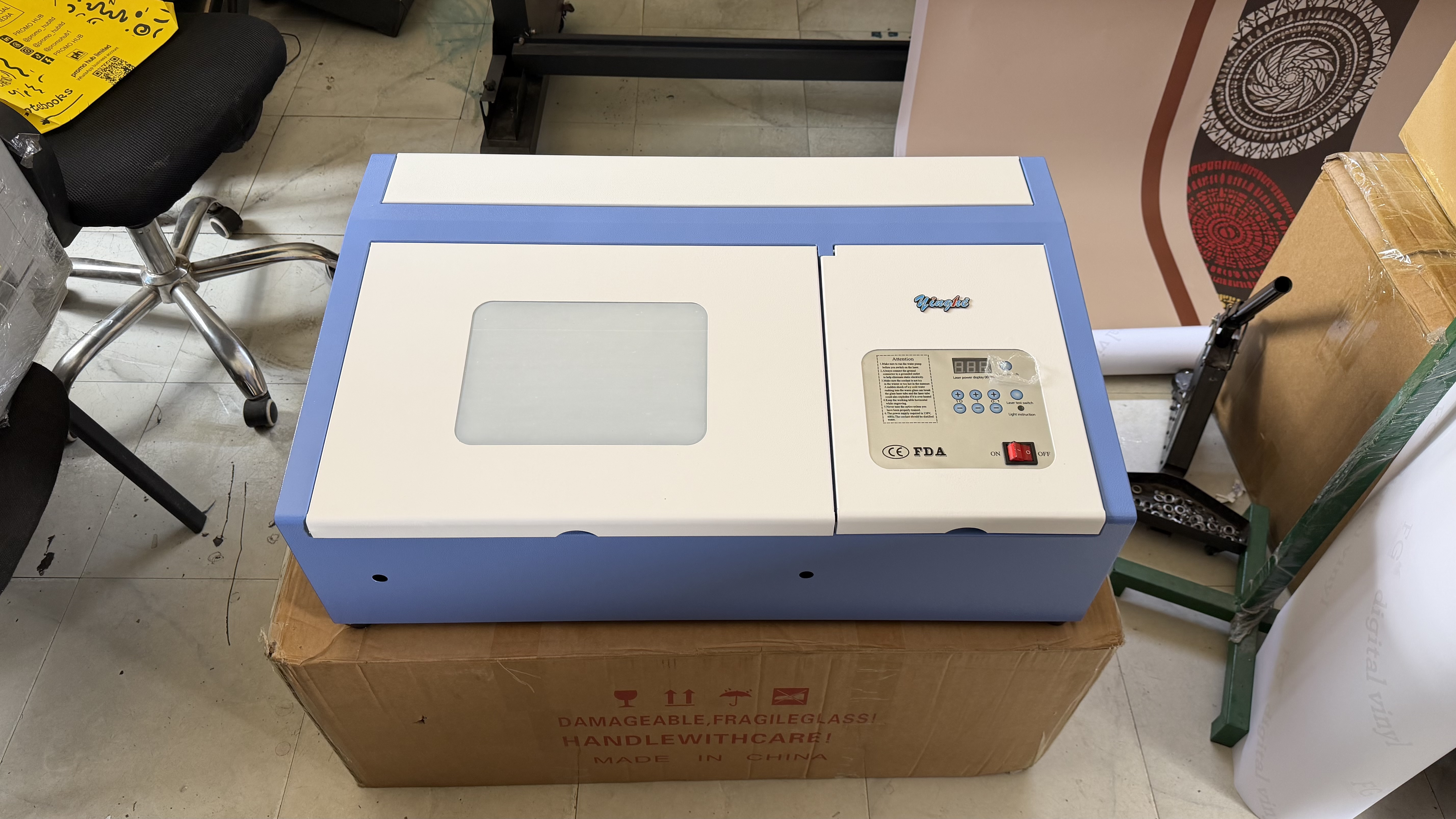 Yinghe 30cm by 20cm CO2 Laser Rubber Stamps making Machine