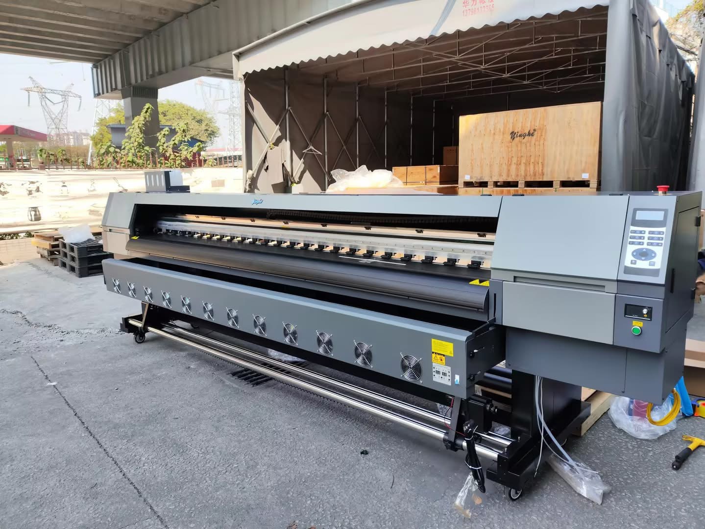 Yinghe 3.2m Eco-solvent Large format printer with Double i3200 Printer Heads